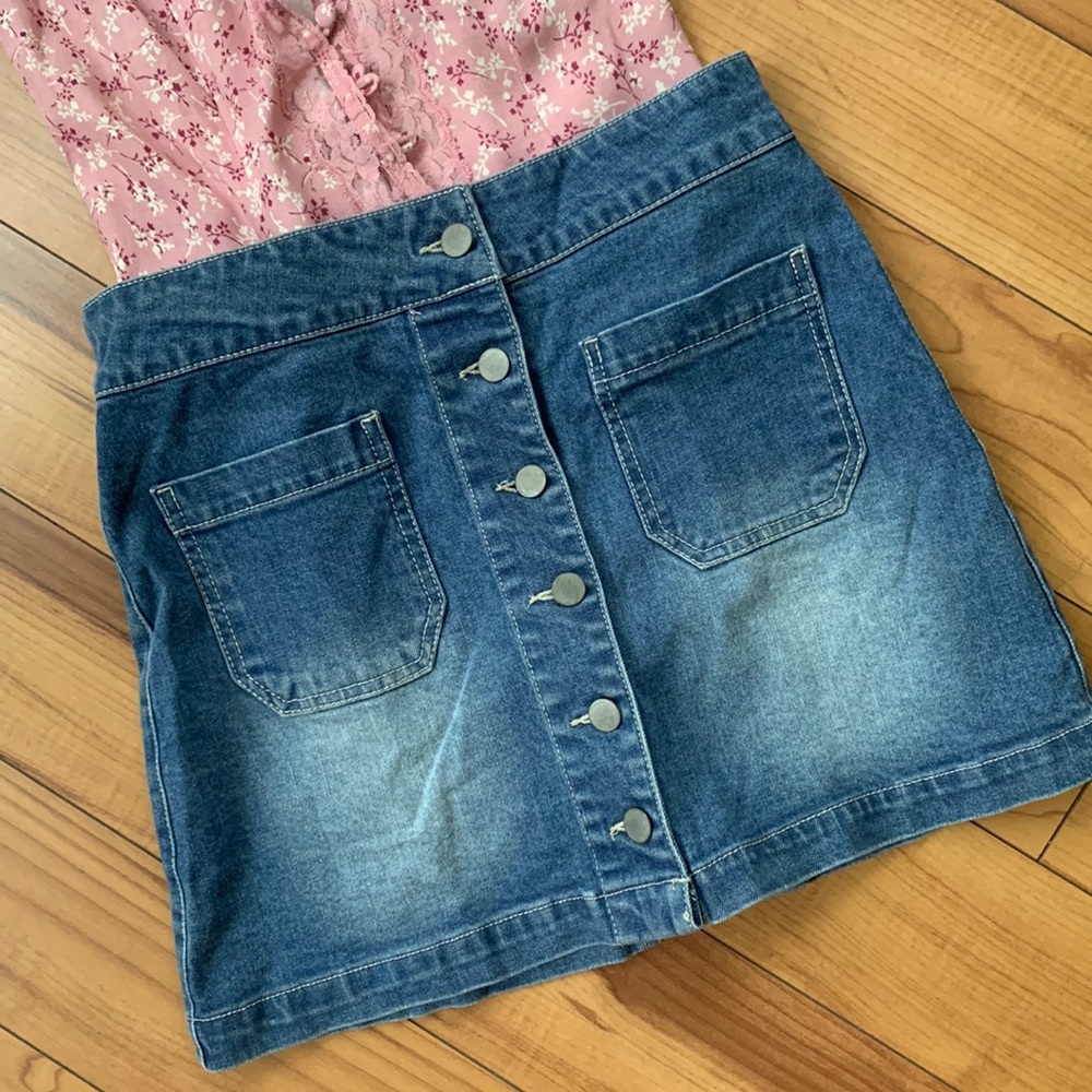 Flawless jean skirt